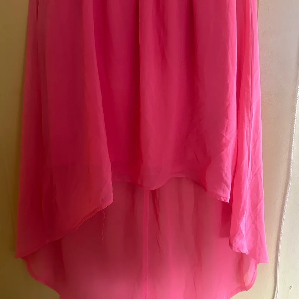 Elegant Pink Ruffled Kids Dress